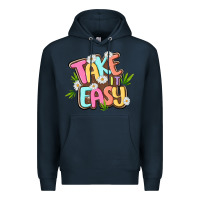 Navy take it easy Premium Hoodie - MaliasSmallBusiness