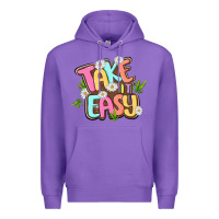 Purple take it easy Premium Hoodie - MaliasSmallBusiness