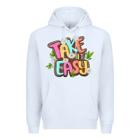 White take it easy Premium Hoodie - MaliasSmallBusiness