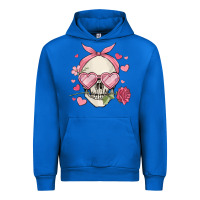 Cobalt valentine's day skull Urban Hoodie - MaliasSmallBusiness