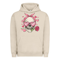 Pigment French Oak valentine's day skull Urban Hoodie - MaliasSmallBusiness