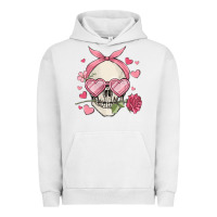 Pigment Lunar Rock valentine's day skull Urban Hoodie - MaliasSmallBusiness