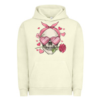 Pigment Pistachio valentine's day skull Urban Hoodie - MaliasSmallBusiness