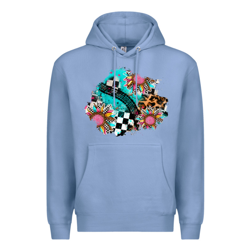 Race Sunflower Patches Premium Hoodie by AdoDesignShop | Teevron