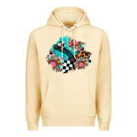 Pina Colada race sunflower patches Premium Hoodie - AdoDesignShop