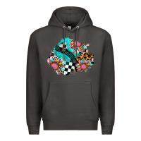 Smoke race sunflower patches Premium Hoodie - AdoDesignShop