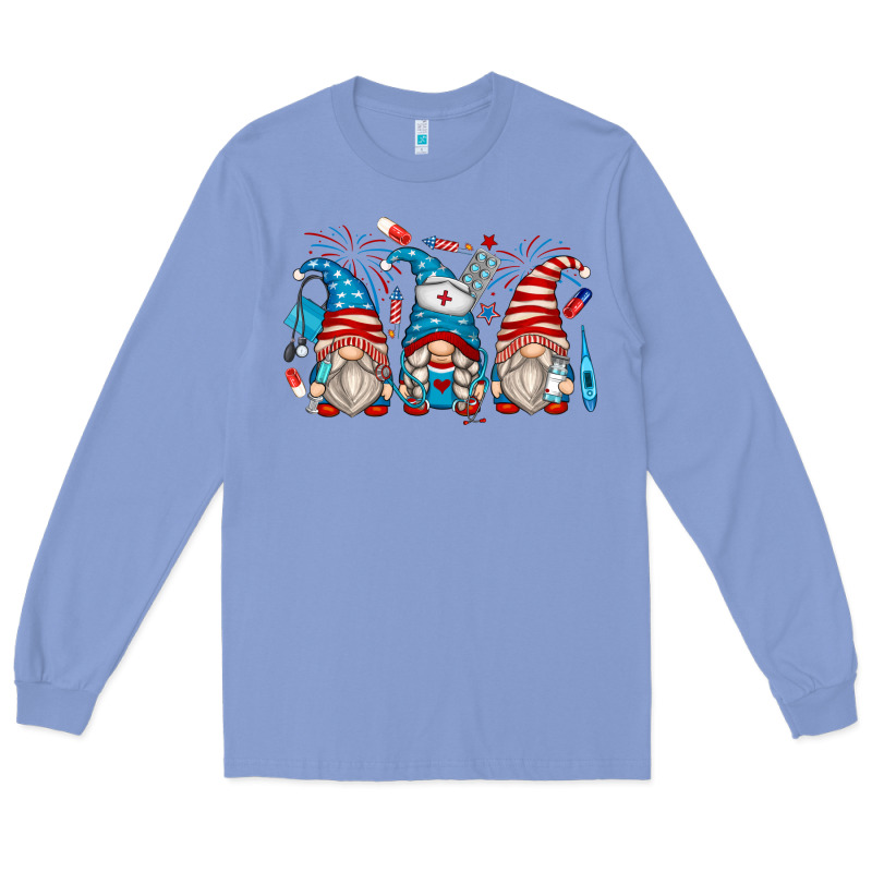 American Nurse Gnomes Long Sleeve Tee by Zillion Design Studio | Teevron