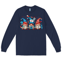 Navy american nurse gnomes Long Sleeve Tee - Zillion Design Studio