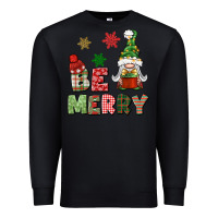 Black be merry Premium Sweatshirt - BundleAndBundleShop