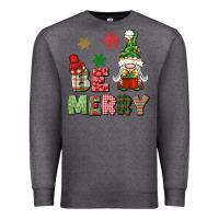Charcoal Heather be merry Premium Sweatshirt - BundleAndBundleShop
