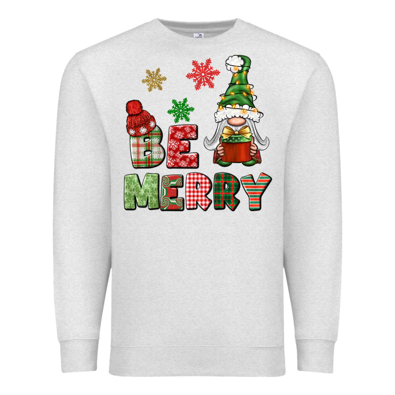 Be Merry Premium Sweatshirt by BundleAndBundleShop | Teevron