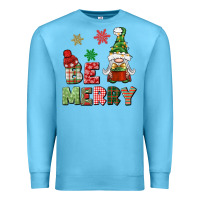 Ocean Blue be merry Premium Sweatshirt - BundleAndBundleShop