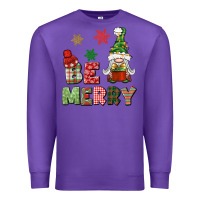 Purple be merry Premium Sweatshirt - BundleAndBundleShop