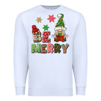White be merry Premium Sweatshirt - BundleAndBundleShop