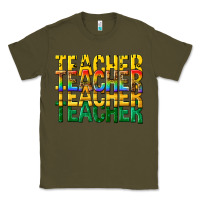 Army Green teacher teacher teacher Classic Tee - texasbilliewilder