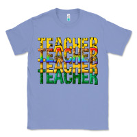 Colony Blue teacher teacher teacher Classic Tee - texasbilliewilder