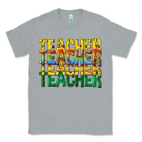 Heather Grey teacher teacher teacher Classic Tee - texasbilliewilder