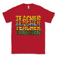 Red teacher teacher teacher Classic Tee - texasbilliewilder