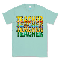 Seafoam teacher teacher teacher Classic Tee - texasbilliewilder
