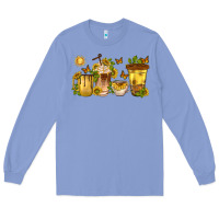 Colony Blue sunflower coffee cups Long Sleeve Tee - texasbilliewilder