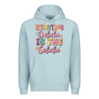 Blue Mist staying delulu is the solulu Premium Hoodie - MaliasSmallBusiness