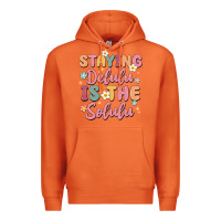 Carrot staying delulu is the solulu Premium Hoodie - MaliasSmallBusiness