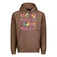 Chestnut staying delulu is the solulu Premium Hoodie - MaliasSmallBusiness