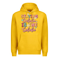 Lemon staying delulu is the solulu Premium Hoodie - MaliasSmallBusiness