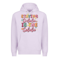 Lilac staying delulu is the solulu Premium Hoodie - MaliasSmallBusiness