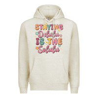 Oatmeal Heather staying delulu is the solulu Premium Hoodie - MaliasSmallBusiness