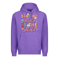 Purple staying delulu is the solulu Premium Hoodie - MaliasSmallBusiness