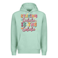 Seafoam staying delulu is the solulu Premium Hoodie - MaliasSmallBusiness