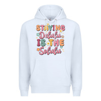White staying delulu is the solulu Premium Hoodie - MaliasSmallBusiness