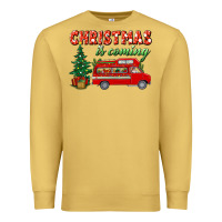 Antique Gold christmas is coming Premium Sweatshirt - BundleAndBundleShop
