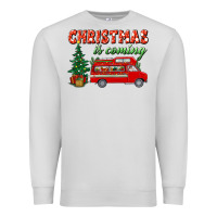 Dove Grey christmas is coming Premium Sweatshirt - BundleAndBundleShop