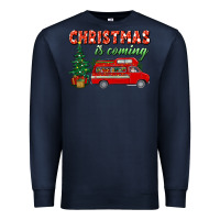 Navy christmas is coming Premium Sweatshirt - BundleAndBundleShop