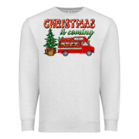 Oatmeal Heather christmas is coming Premium Sweatshirt - BundleAndBundleShop