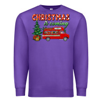 Purple christmas is coming Premium Sweatshirt - BundleAndBundleShop