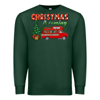 Sports Green christmas is coming Premium Sweatshirt - BundleAndBundleShop