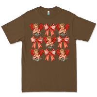 Cacao Valentines Eros and bow Premium Tee - CowhideDigitalArt