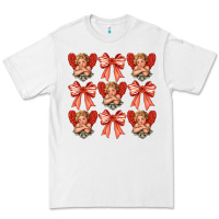 White Valentines Eros and bow Premium Tee - CowhideDigitalArt
