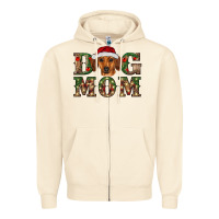 Sandshell christmas dog mom dachshund Zipper Hoodie - RanaPortraitStore