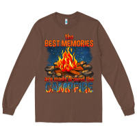 Chestnut the best memories are made around the campfire Long Sleeve Tee - texasbilliewilder