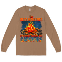 Toasted Coconut the best memories are made around the campfire Long Sleeve Tee - texasbilliewilder