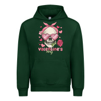Forest Green valentine's day skull Urban Hoodie - MaliasSmallBusiness