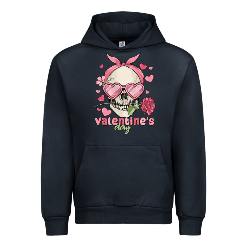 Valentine's Day Skull Urban Hoodie by MaliasSmallBusiness | Teevron