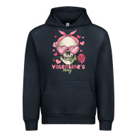 Navy valentine's day skull Urban Hoodie - MaliasSmallBusiness