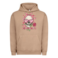 Pigment Burro valentine's day skull Urban Hoodie - MaliasSmallBusiness