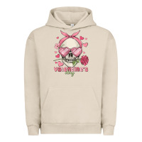 Pigment French Oak valentine's day skull Urban Hoodie - MaliasSmallBusiness