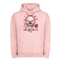 Pigment Salmon valentine's day skull Urban Hoodie - MaliasSmallBusiness